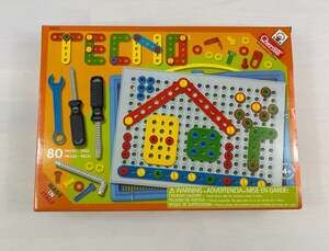 Quercetti Tecno - 60 Piece Toy Construction Building Set